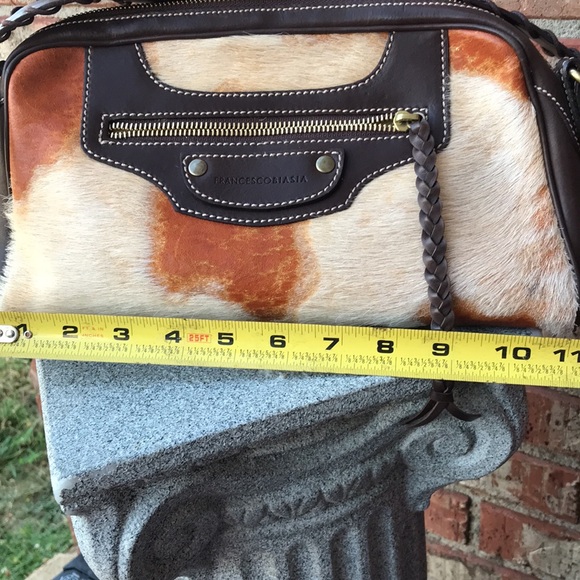 🚨B2G1 FRANCESCO BIASIA Animal Print Faux Fur Vintage Purse - Picture 6 of 10